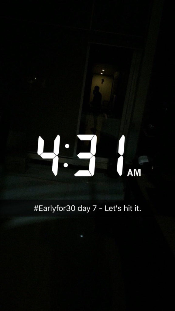 Dark outside at 4am waking up early