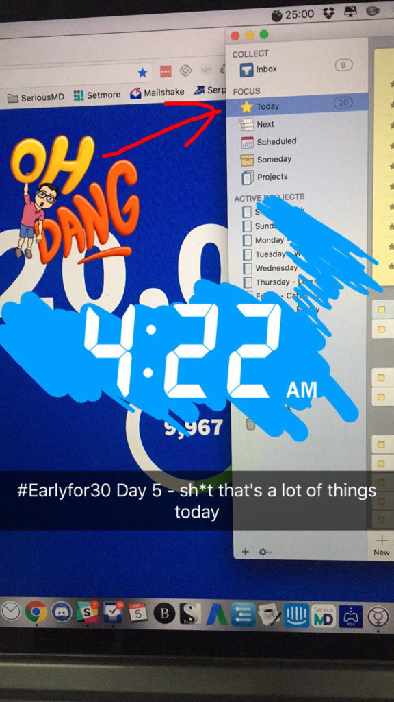 Early for 30 Challenge