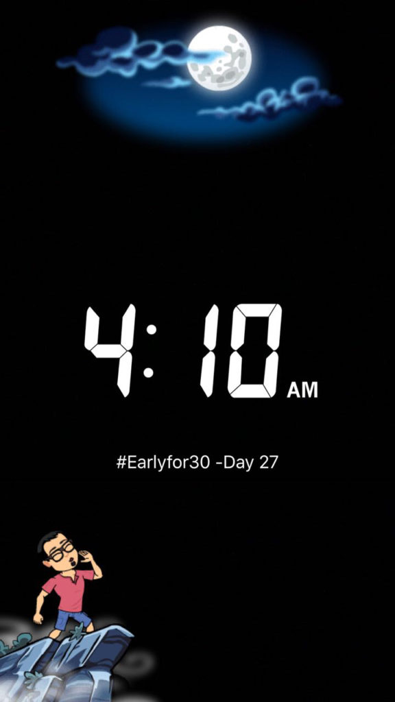 Wake up Early Challenge for Entrepreneur