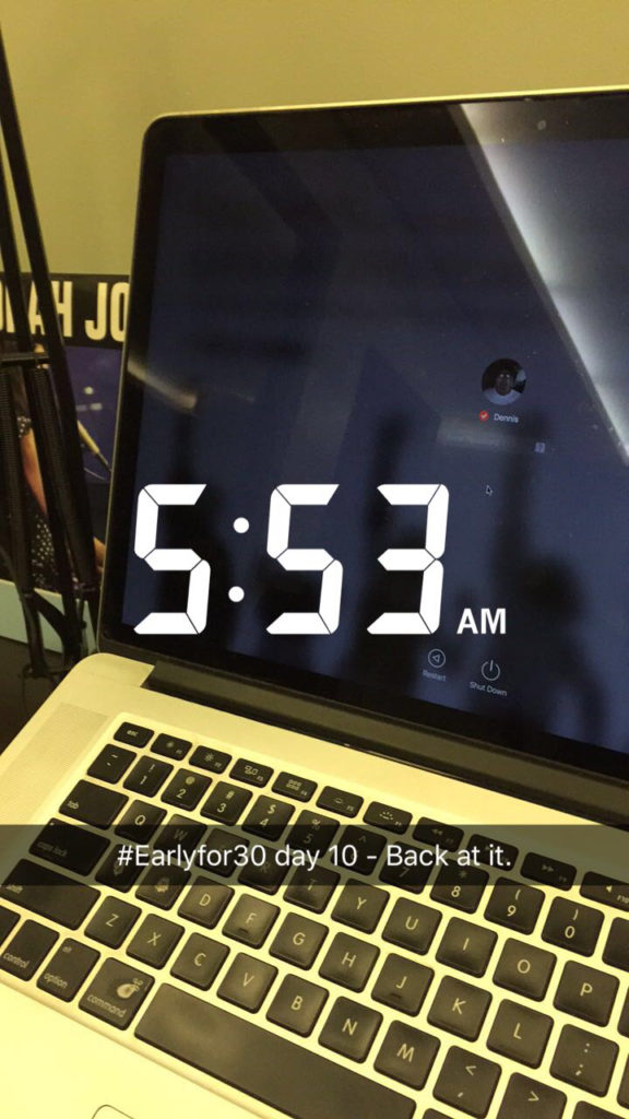 Waking up Early for 30 days