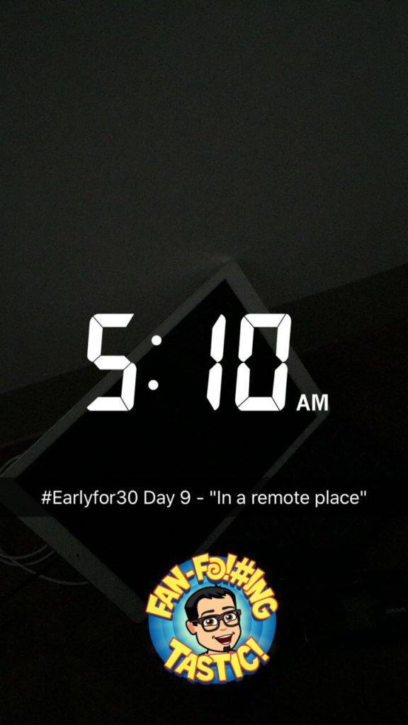 early wake up challenge